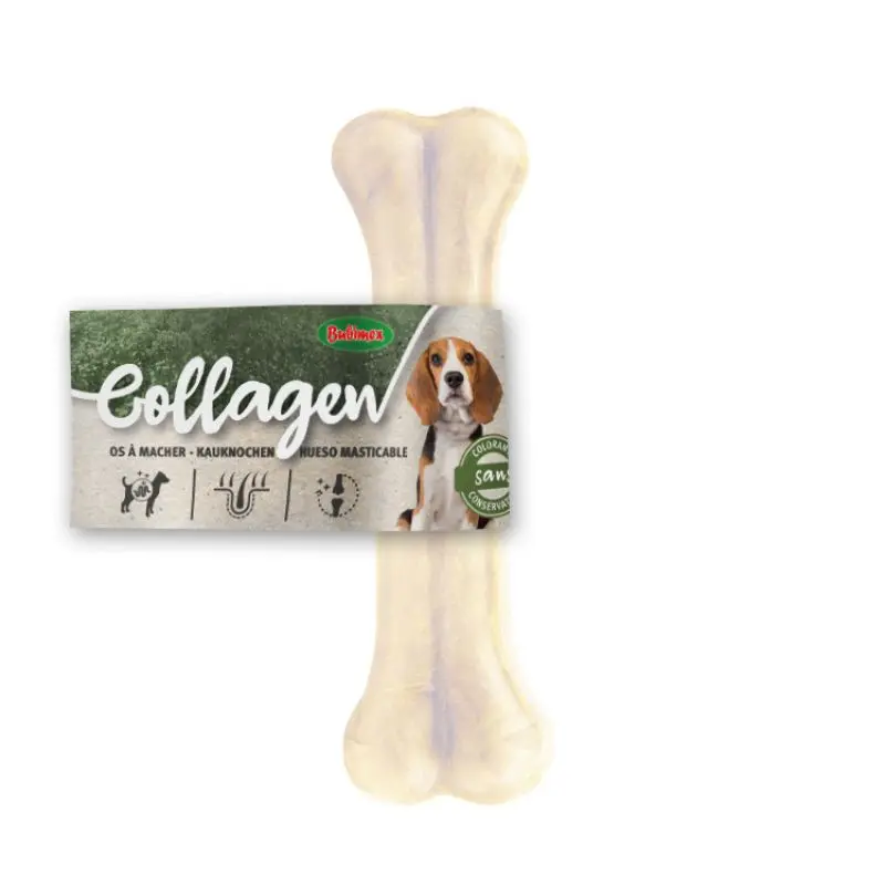 [J25040138] Os de collagène pressé pour chien (13 cm) - Bubimex