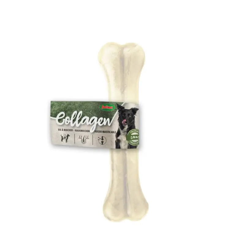 [J25040139] Os de collagène pressé pour chien (17 cm) - Bubimex