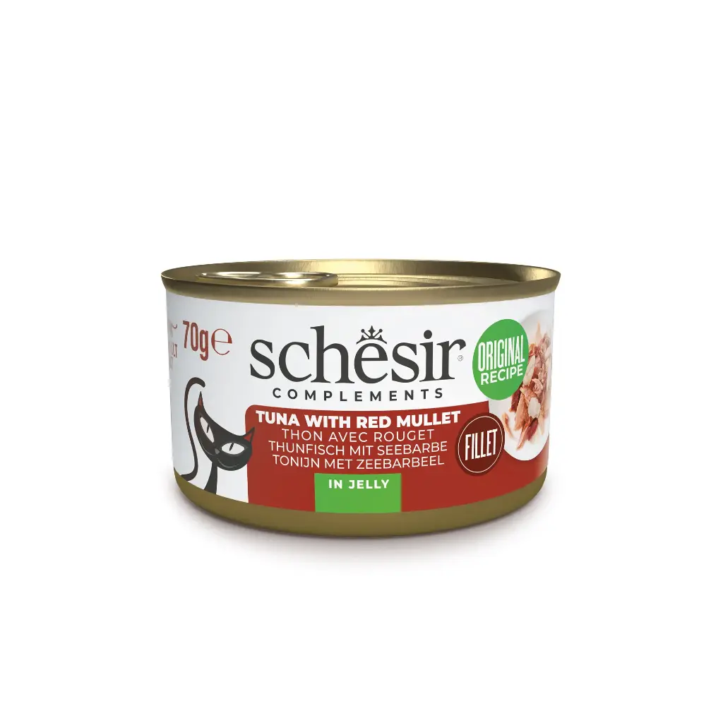 Boite de pâtée pour chat - "Thon avec Rouget" (70 g) - Schesir