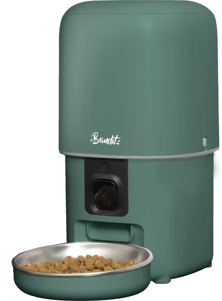 [J25050108] Distributeur de croquettes vert - Bandit