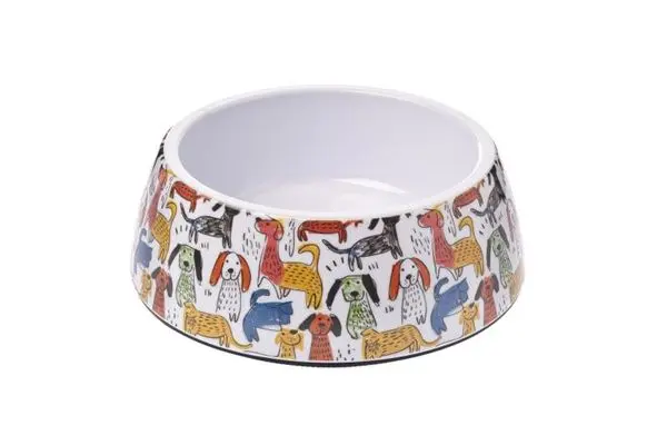 [J25050157] Bol en mélamine chiens naifs - Ferribiella (225 ml)