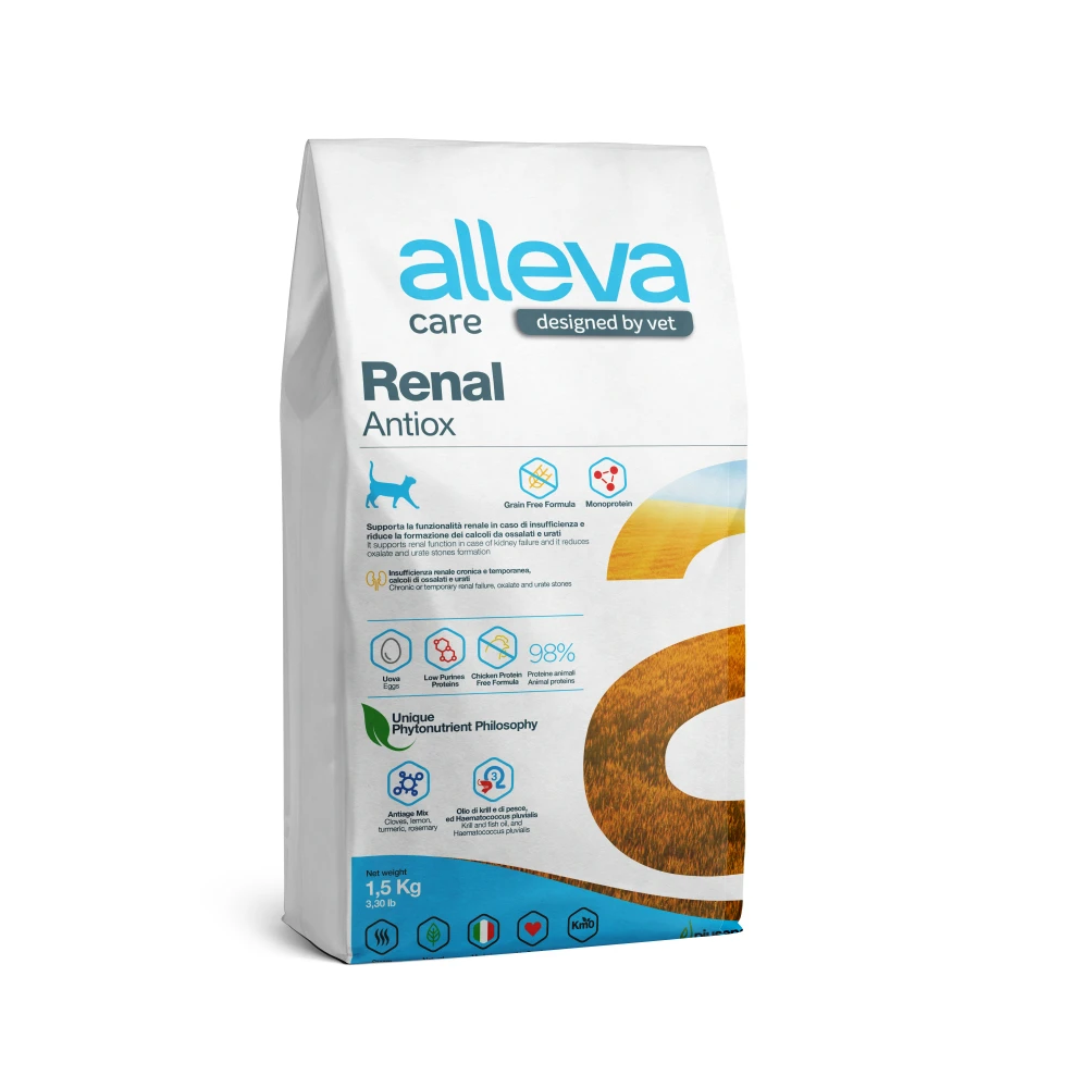 Croquettes chat rénal antiox (1.5 kg) - Alleva
