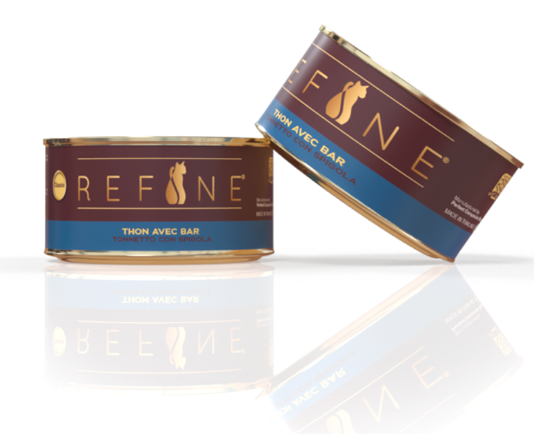 Pâtée chat thon avec bar (85 g) - Refine