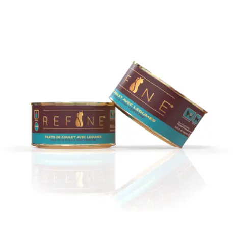 Pâtée chat filets de poulet avec légumes (85 g) - Refine