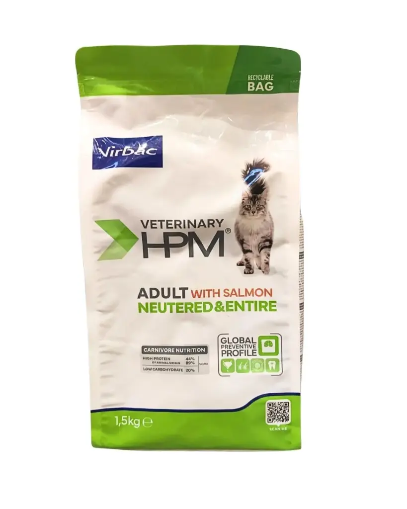 [J25050321] Cat Adult Neutered & Entire (au saumon) (1.5 kg) - Virbac 