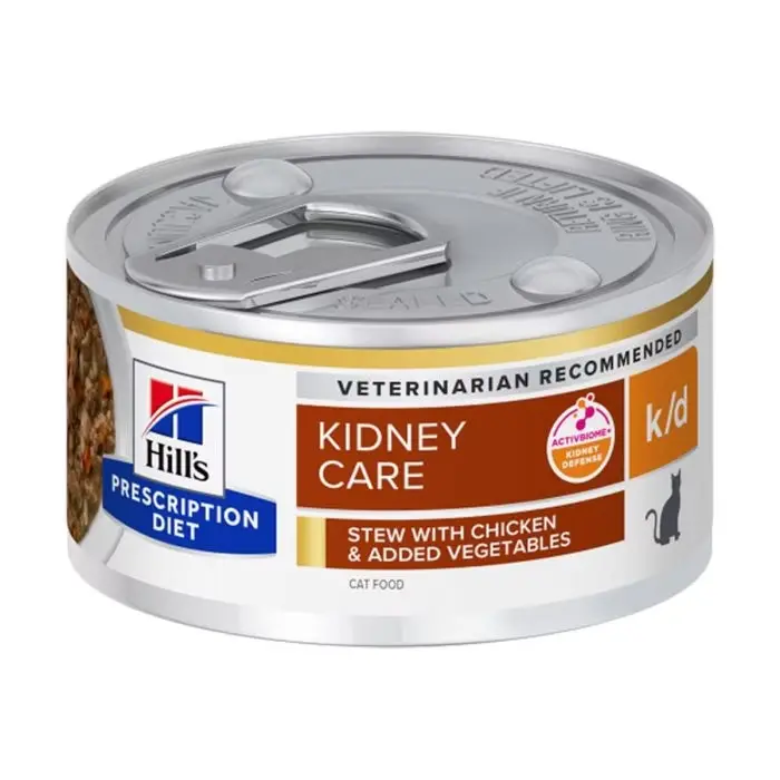 Boîte Feline k/d mijoté poulet (12 boîtes 82 g) - Hill’s Prescription Diet