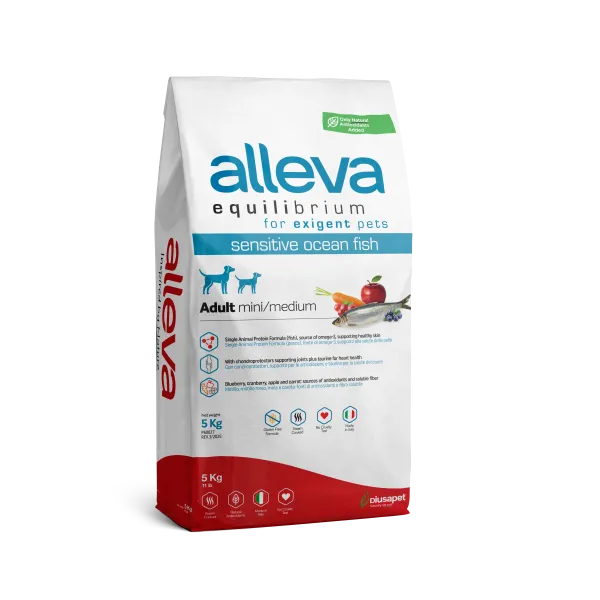 Sensible Poisson Chien Adulte mini/medium (5 kg) - Alleva