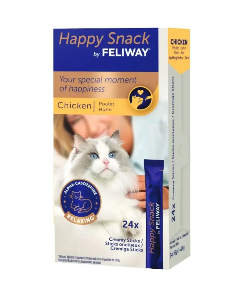 [J25070035] Happy snack poulet (boite de 24 sticks) - Feliway