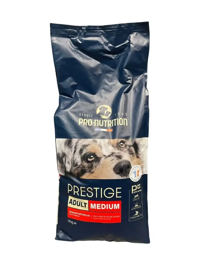 [J25070043] Prestige Chien Adulte Medium (14 kg) - Pro-Nutrition