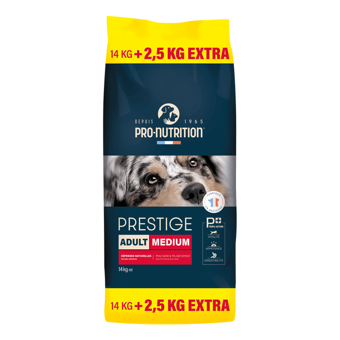 [J25070044] Prestige Chien Adult Medium (16.5 kg) - Pro-Nutrition