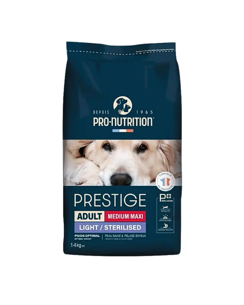 [J25070047] Prestige Chien Light Medium/Maxi (14 kg) - Pro-Nutrition