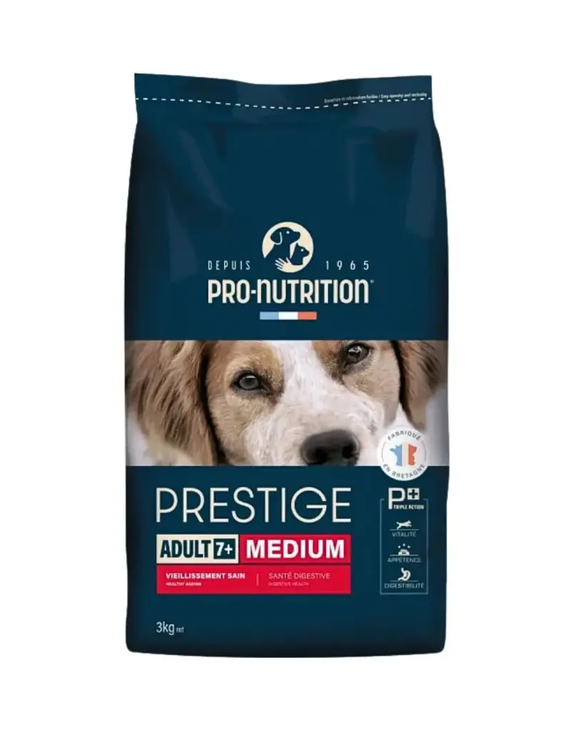 [J25070049] Prestige Chien 7+ Medium (14 kg) - Pro-Nutrition