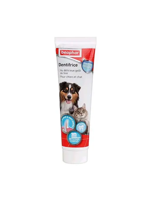 [J25080001] Dentifrice goût foie chien et chat (100 g) - Beaphar