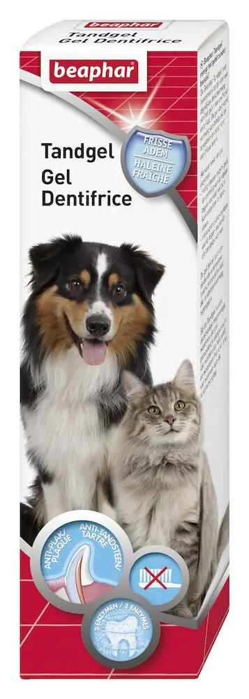 Dentifrice Gel au foie pour chien et chat (100 g) - Beaphar