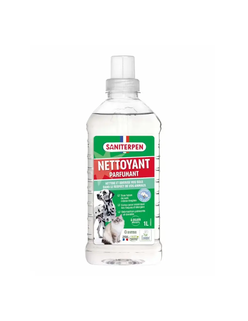Nettoyant parfumant "douceur de coton" (1 litre) - Saniterpen
