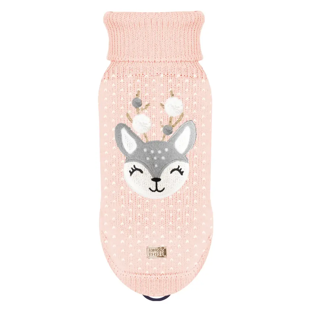 [J25080151] Pull biche rose Evy - Milk&Pepper (29 cm)