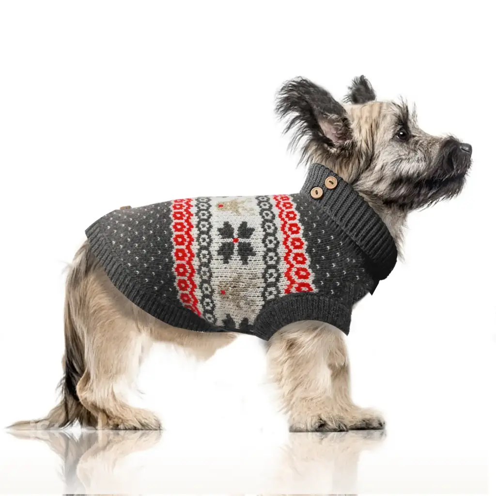 [J25080142] Pull gris Anders - Milk&Pepper (35 cm)