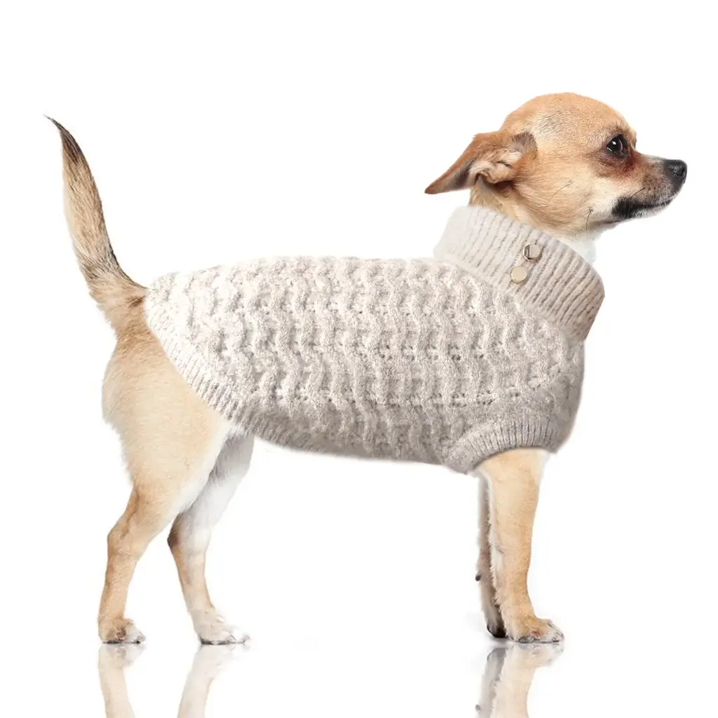 [J25080150] Pull beige et lurex Jana - Milk&Pepper (26 cm)