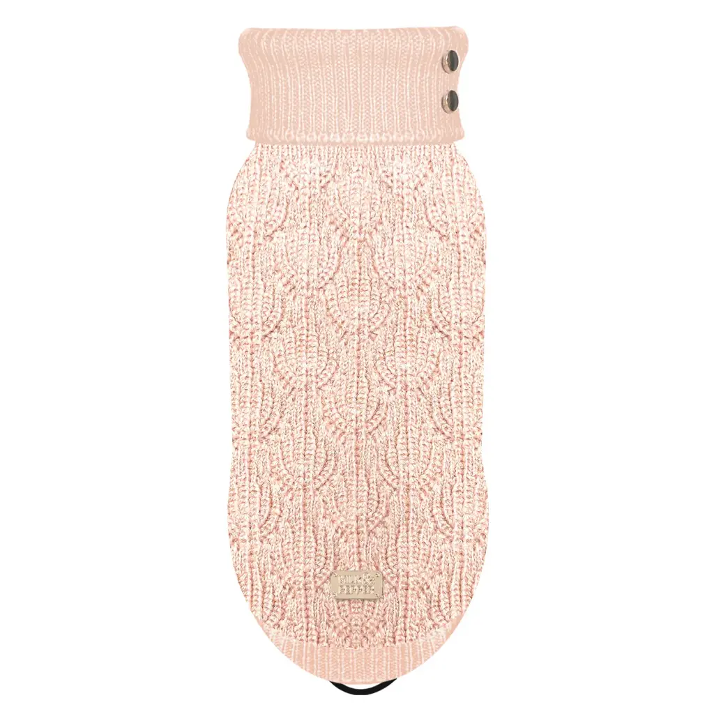 [J25080206] Pull Rose / Lurex Ernestine - Milk&Pepper (29T)