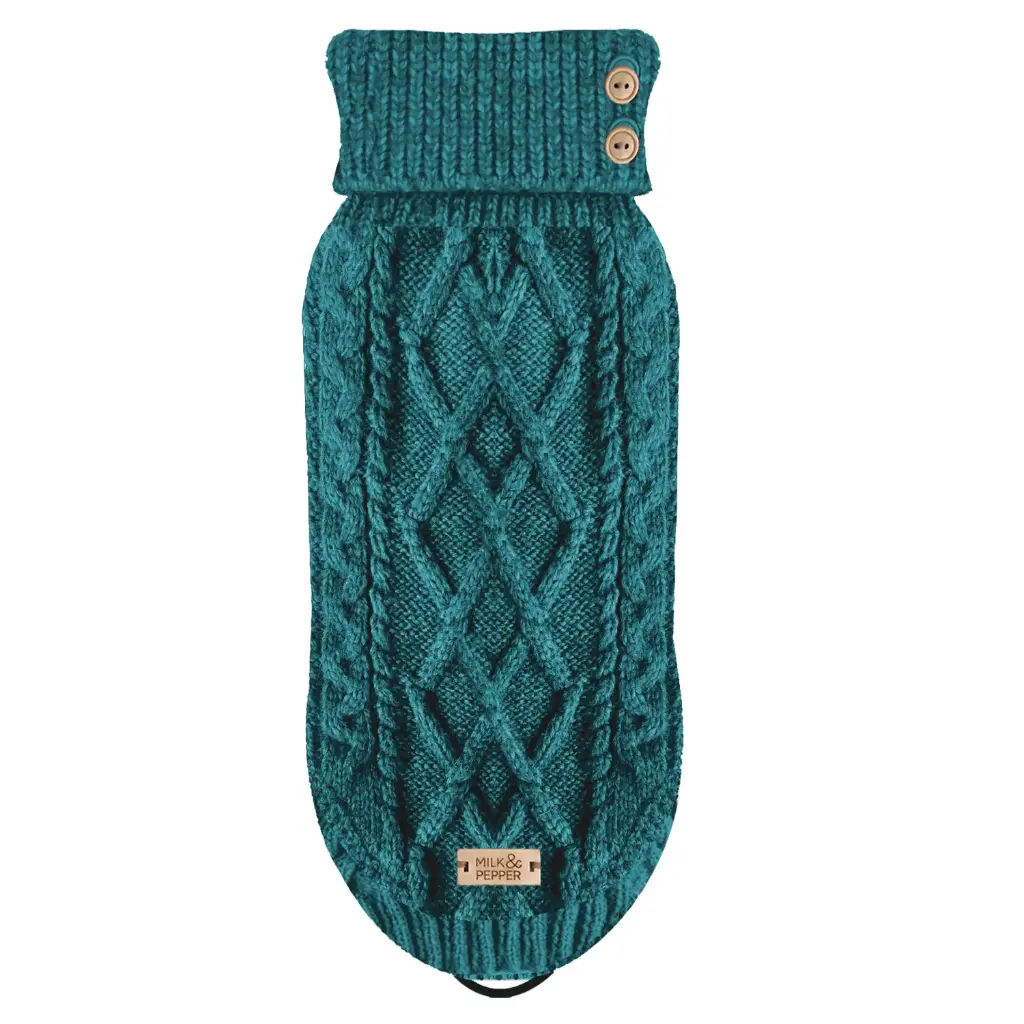 [J25080232] Pull torsade pétrole Connor - Milk&Pepper (29 cm)