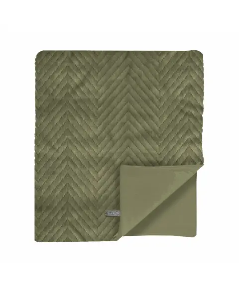 [J25080437] Plaid Palais Royal - Milk&Pepper (60 x 80 cm, Kaki)