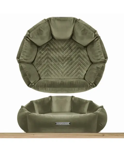 [J25080439] Sofa coquille déhoussable Palais Royal - Milk&Pepper (Kaki)