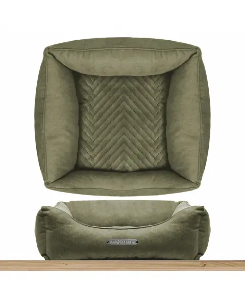 [J25080443] Sofa carré déhoussable Palais Royal - Milk&Pepper (Kaki)