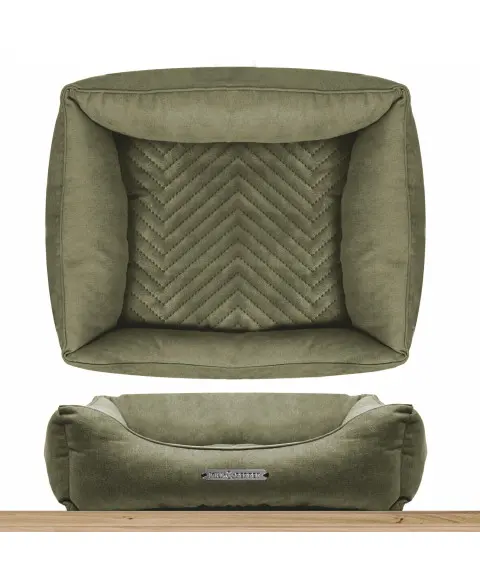 [J25080451] Sofa rectangle déhoussable Palais Royal - Milk&Pepper (75 cm, Kaki)