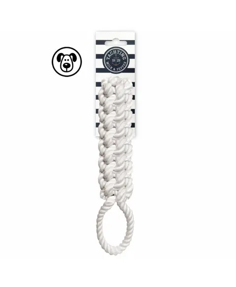 Jouet chien Cabestan blanc (27 cm) - Milk&Pepper