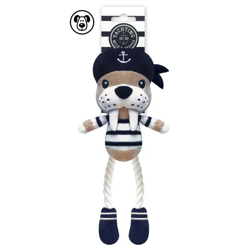 Peluche chien Evan morse et sa marinière - Milk&Pepper