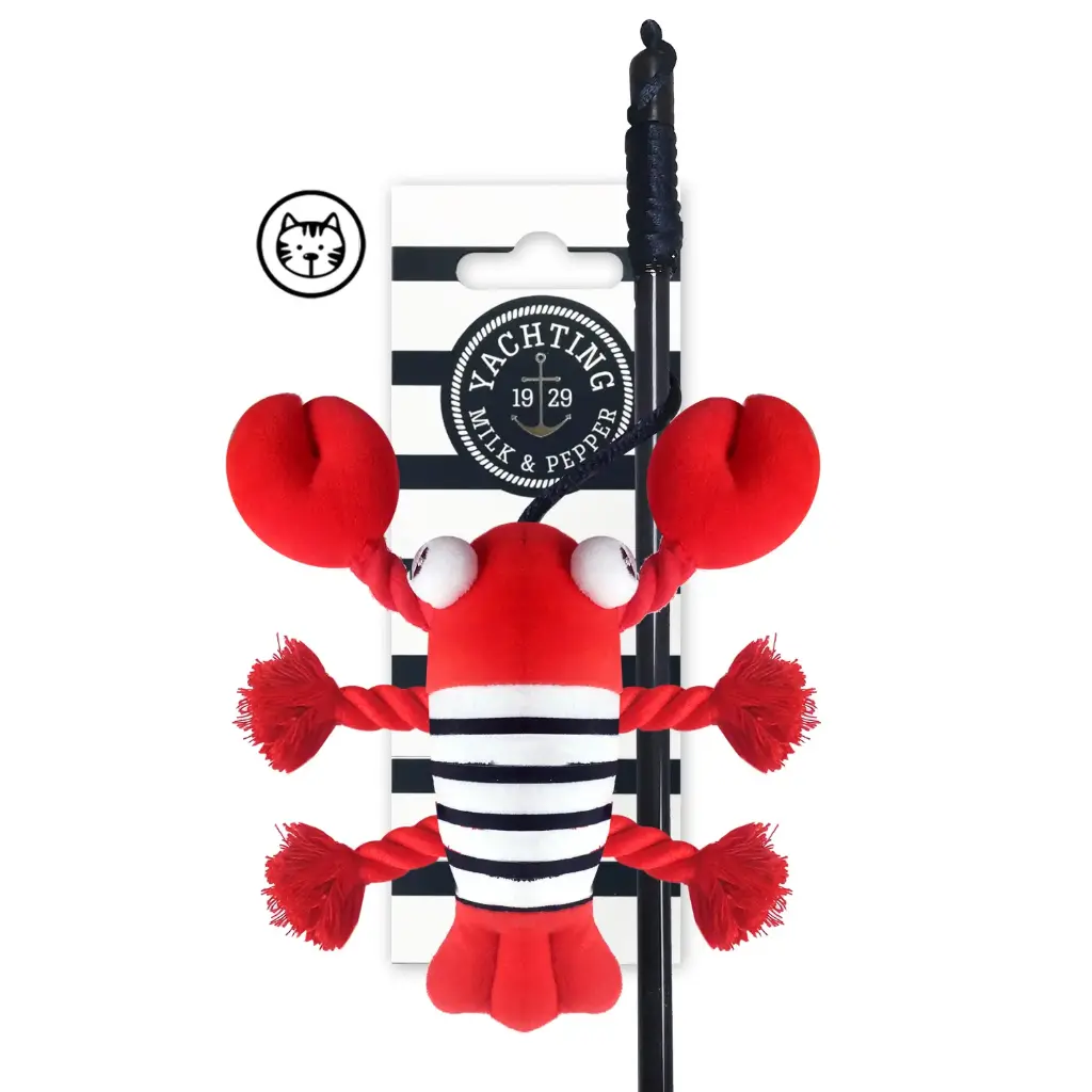 [J25090046] Jouet chat avec baguette homard Nolwen - Milk&Pepper