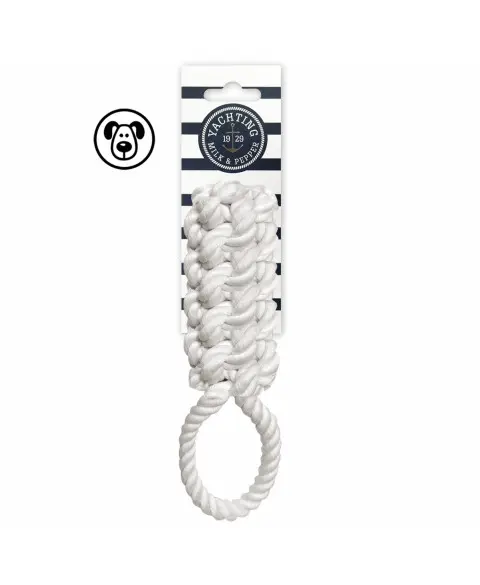 [J25090049] Jouet chien Petit Cabestan blanc - Milk&Pepper