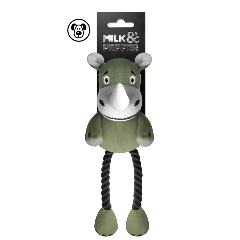 [J25090063] Peluche chien rhinocéros Sekou - Milk&Pepper