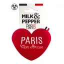 Jouet chien Valentin cœur paris mon amour - Milk&Pepper