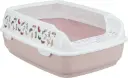 Bac à litière Delio avec rebords rose - Trixie