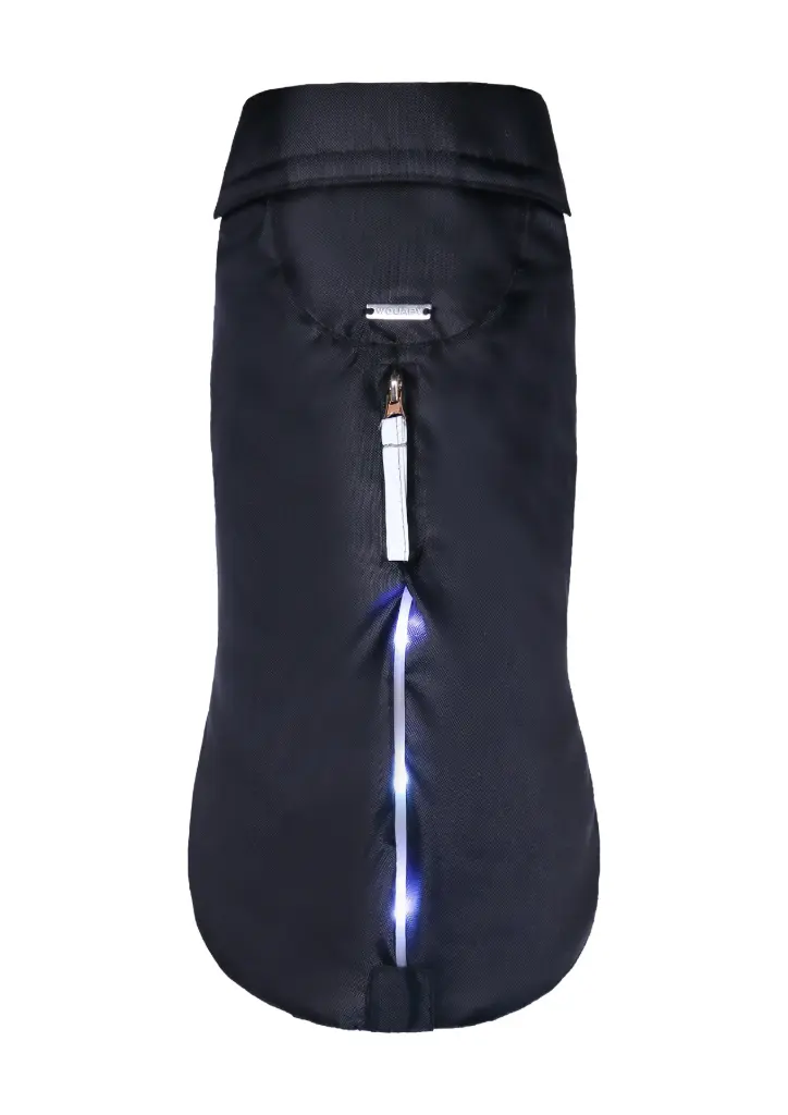 Manteau imperméable LED noir - Wouapy