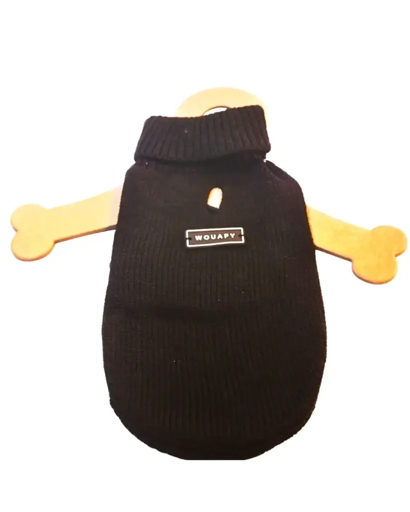 [J25090353] Pull T - Wouapy (24 cm, Noir)