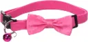 Collier pour chat avec nœud castor Rose (20-35 cm) - Flamingo