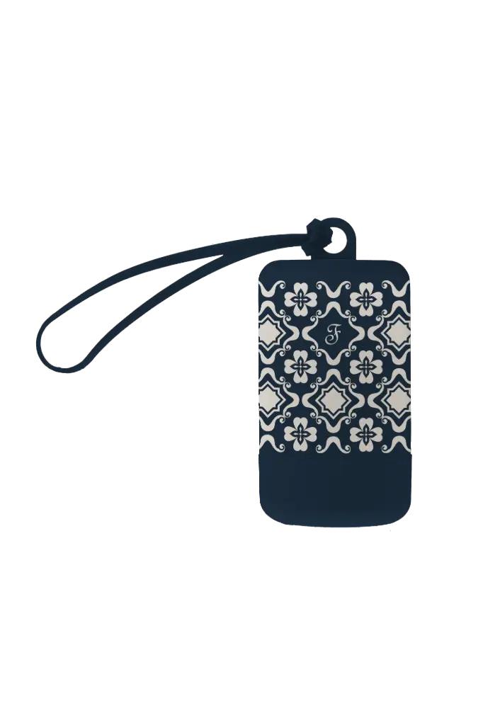 [J25090442] Distributeur de sacs Emporio Maiolica bleu - Ferribiella