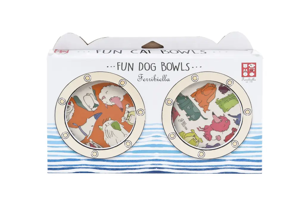 Gamelles fun dog palette (pack de 2) - Ferribiella