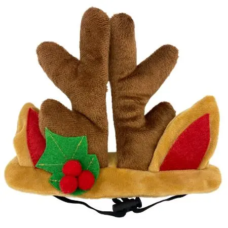 [J25090458] Xmas Barette Bois de Rennes (diamètre 19 cm) - Bubimex