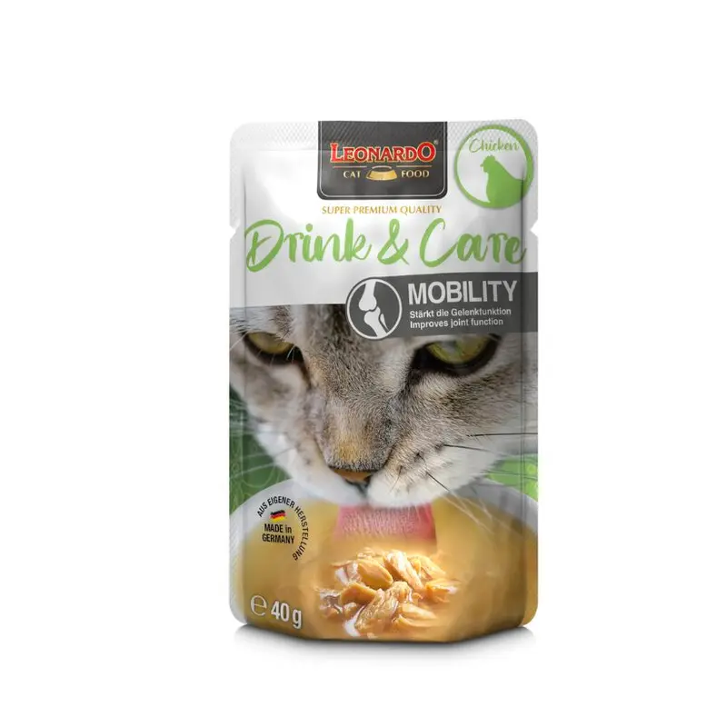 [J25090471] Drink & Care Mobility Poulet (40 g) - Léonardo