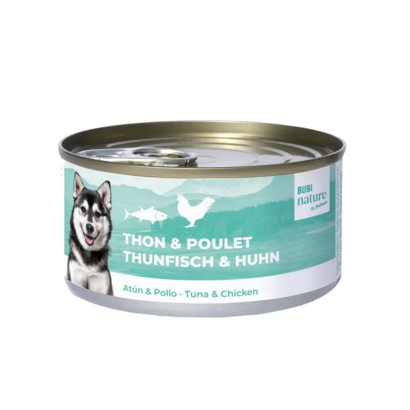 Boîte chien Bubi Nature thon et poulet (70 g) - Bubimex