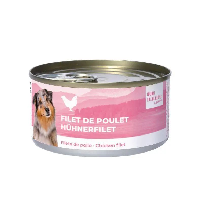 Boîte Bubi Nature filets de poulet (70 g) - Bubimex