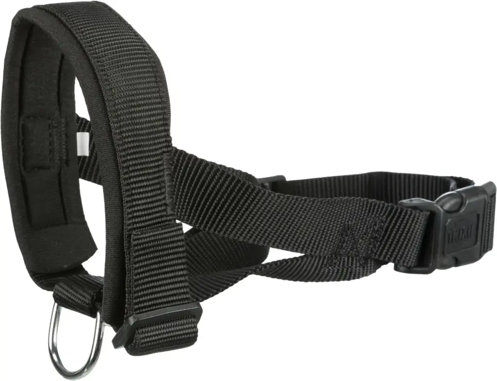 Muselière sangle, en nylon noir (L–XL) - Trixie