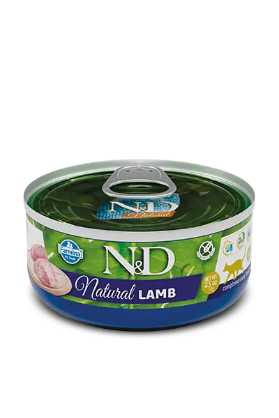 Chat adulte boite océan N&D Natural Agneau (140 g) - Farmina