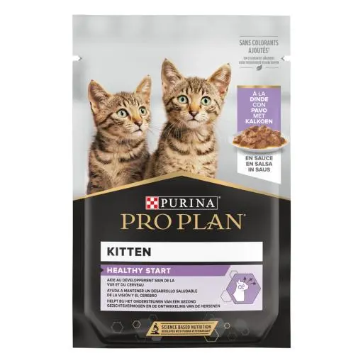[J25100075] Kitten Healthy Start à la dinde en sauce en sachet (85 g) - Purina Pro Plan