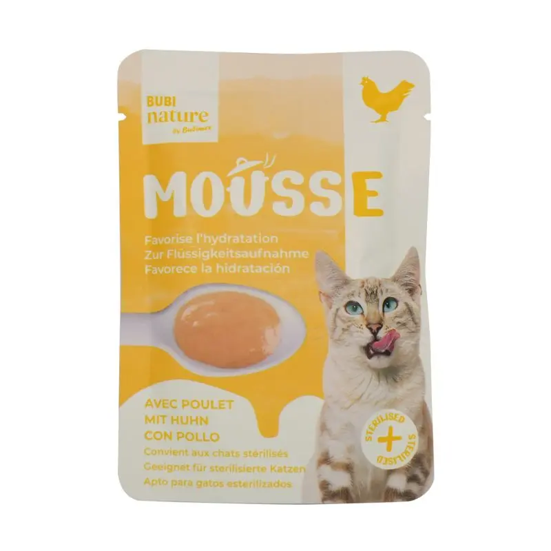 Sachet chat Bubi Nature mousse poulet (50 g) - Bubimex