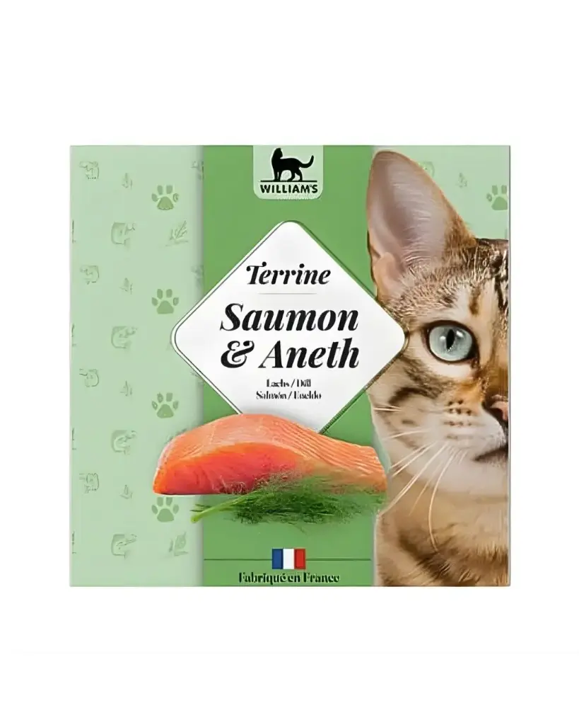 [J25100097] Terrine Chat saumon et aneth (80 g) - William's
