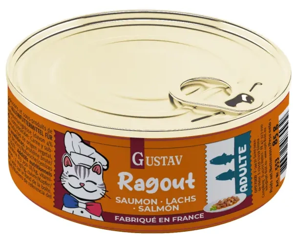 [J25100104] Ragout au saumon (85 g) - Gustav